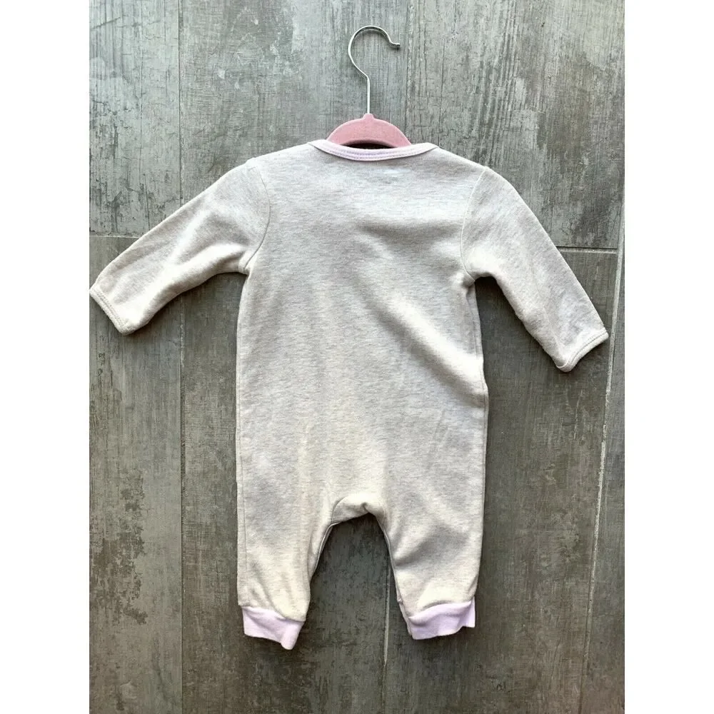 EMILY & OLIVER Baby Girl OH DEER Christmas Holiday One Piece Coverall Outfit 0-3